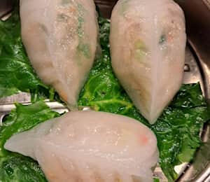 H04. Fresh Mixed Mushroom Dumpling $10.00 Steamed dumplings filled with king, shimeji, and enoki mushrooms, celery, and shallots