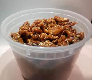 07. Crispy Candied Walnuts with Sesame Seeds $10.00